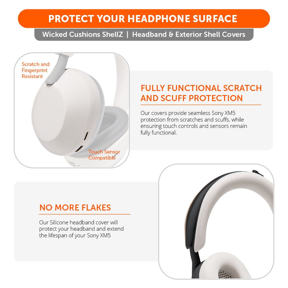 Sony XM5 Protective Shell Cover - WC ShellZ XM5Headphone CoversTorqelo.com