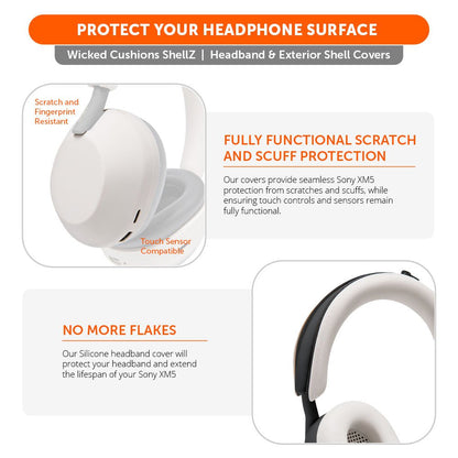 Sony XM5 Protective Shell Cover - WC ShellZ XM5Headphone CoversTorqelo.com