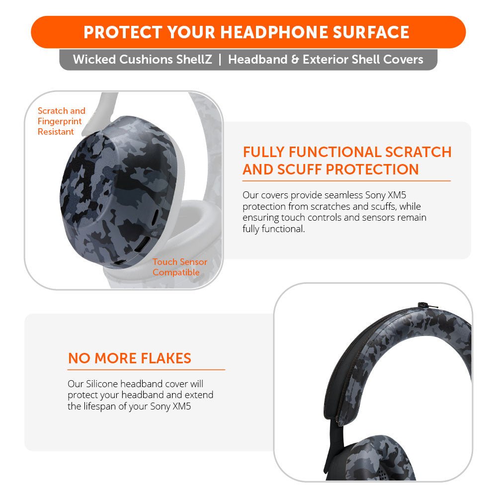Sony XM5 Protective Shell Cover - WC ShellZ XM5Headphone CoversTorqelo.com