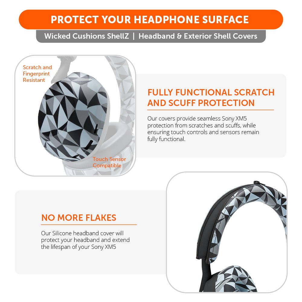 Sony XM5 Protective Shell Cover - WC ShellZ XM5Headphone CoversTorqelo.com