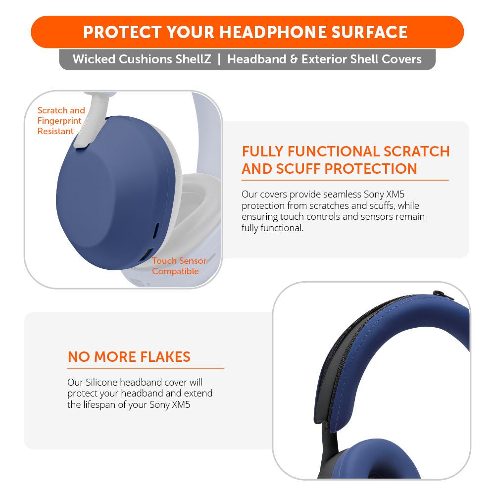 Sony XM5 Protective Shell Cover - WC ShellZ XM5Headphone CoversTorqelo.com