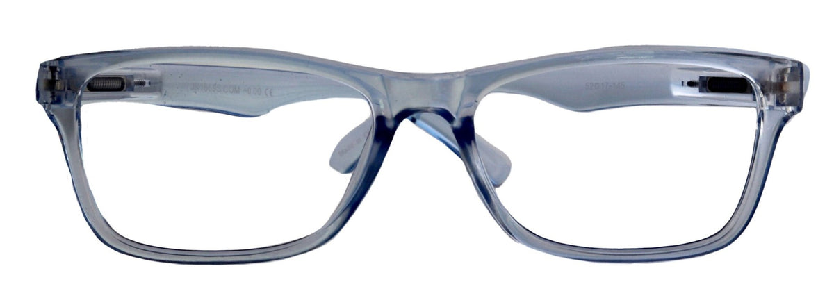 Sophie (Blue Light Glasses) (Blue Blocker) Reduce Eyestrain, A/R Anti Glare. +1.25..+3.00 Square (Transparent Blue) NY Fifth Avenue.Torqelo.com