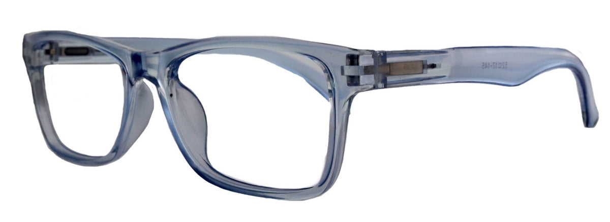Sophie (Blue Light Glasses) (Blue Blocker) Reduce Eyestrain, A/R Anti Glare. +1.25..+3.00 Square (Transparent Blue) NY Fifth Avenue.Torqelo.com