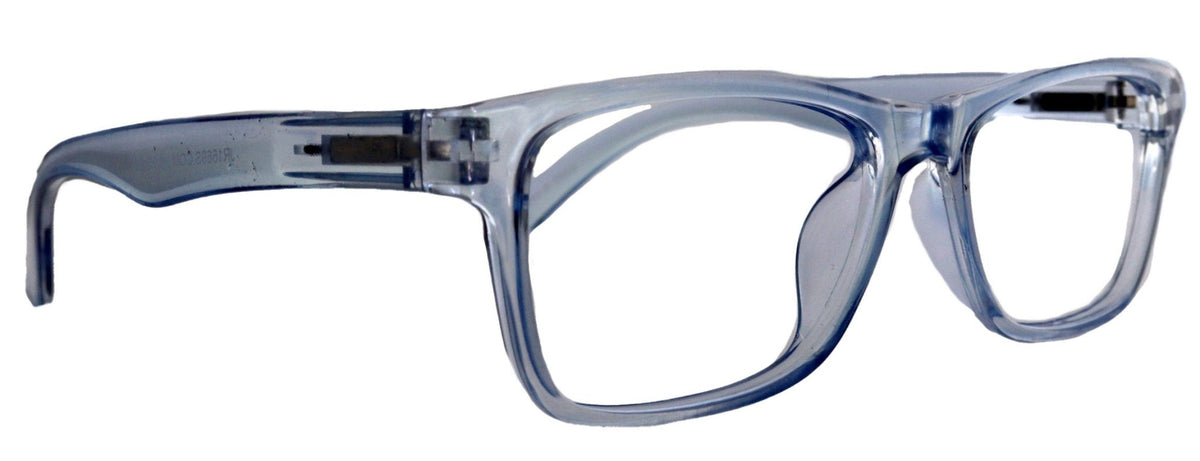 Sophie (Blue Light Glasses) (Blue Blocker) Reduce Eyestrain, A/R Anti Glare. +1.25..+3.00 Square (Transparent Blue) NY Fifth Avenue.Torqelo.com