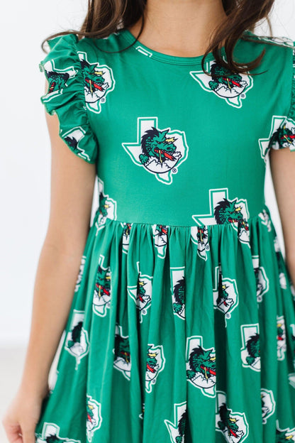 Southlake Carroll Dragons Flutter Twirl DressTwirl Dress - FlutterTorqelo.com