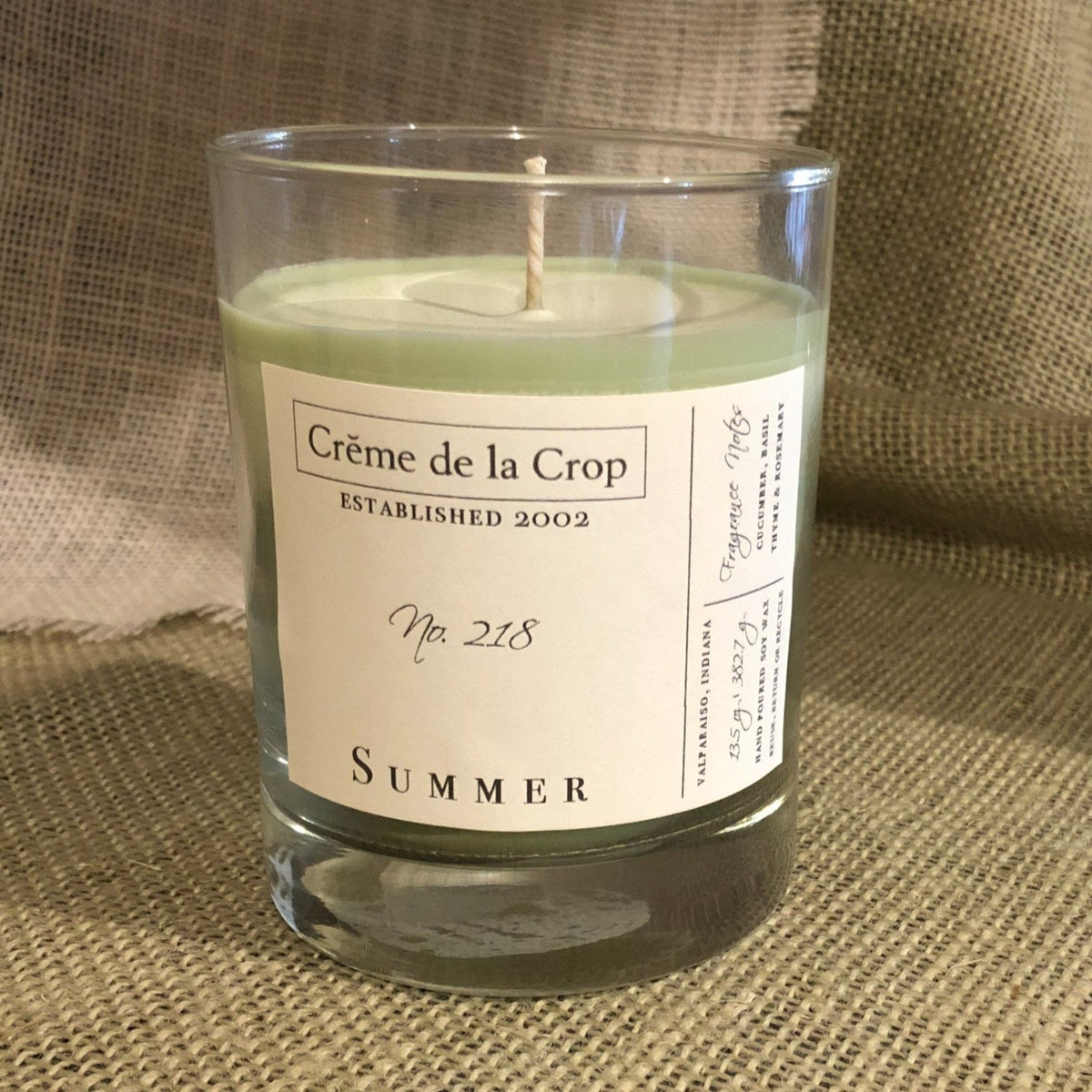 Soy Candle - Summer (Cucumber & Basil)Torqelo.com