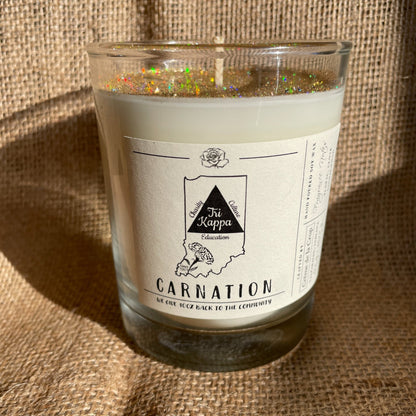 Soy Candle - Tri Kappa (Carnation)Torqelo.com