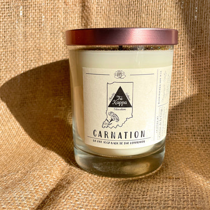 Soy Candle - Tri Kappa (Carnation)Torqelo.com