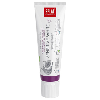 Splat Professional Sensitive White Toothpaste for Sensitive Teeth - Natural Whitening, Strengthens Enamel, SLES Free - 3.38 fl ozToothpasteTorqelo.com