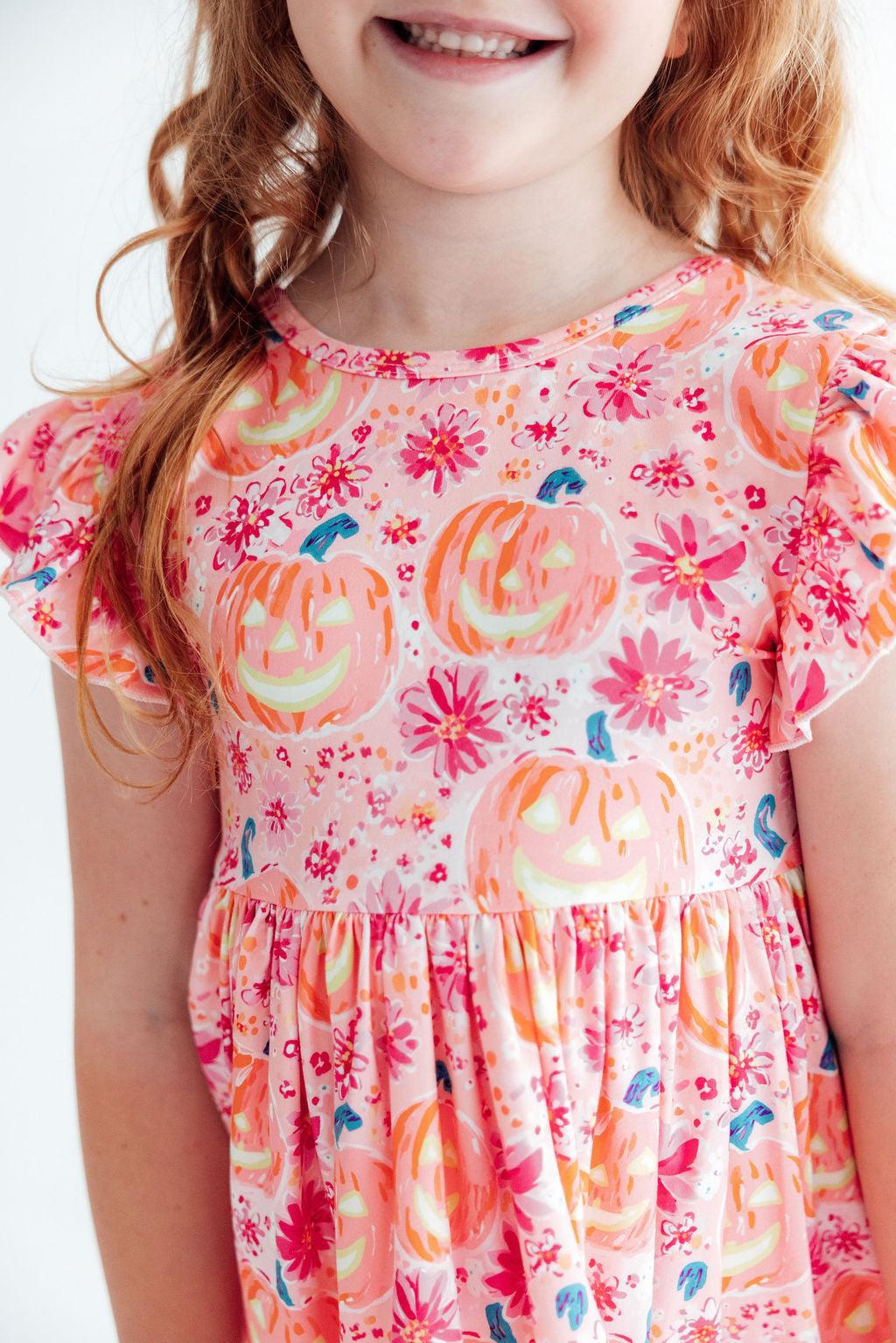 Spooktacular Flutter Sleeve Twirl DressTwirl Dress - FlutterTorqelo.com