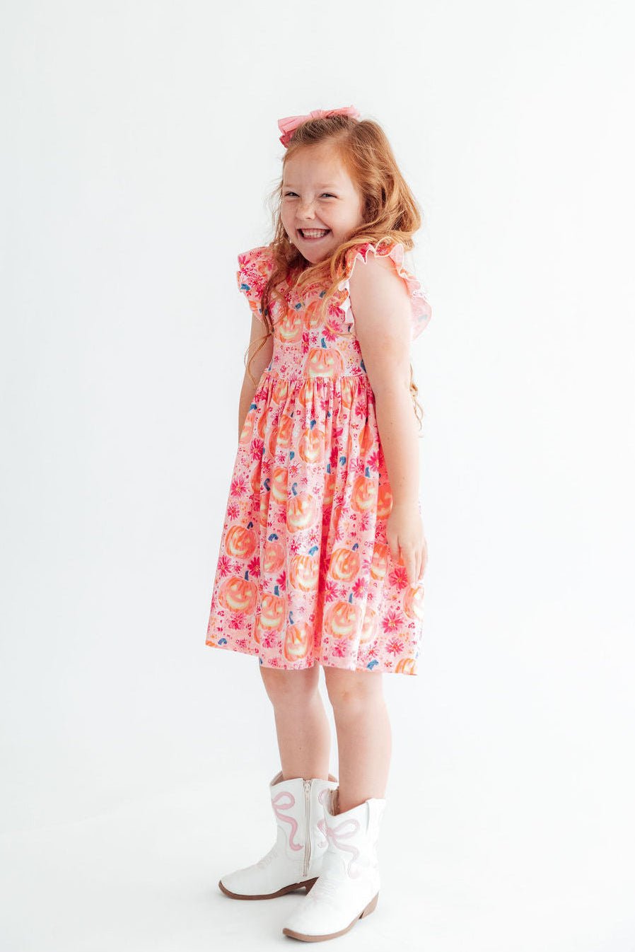 Spooktacular Flutter Sleeve Twirl DressTwirl Dress - FlutterTorqelo.com