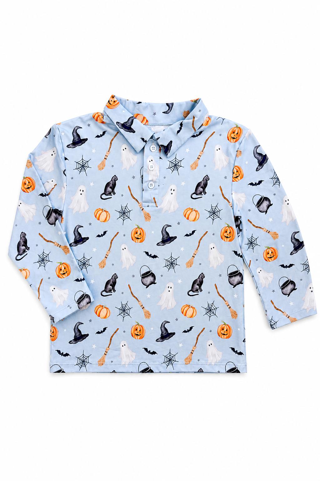 Spooky Season L/S PoloBoys Polo - L/STorqelo.com