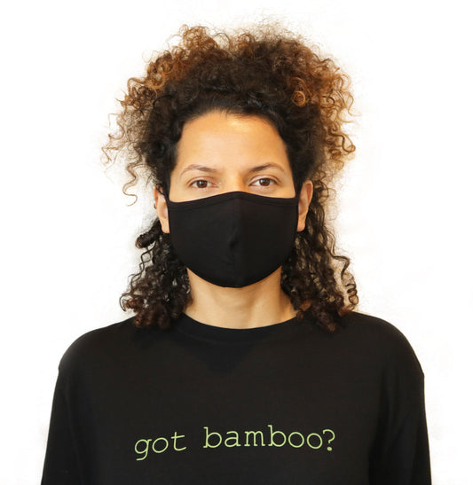 Reusable double layer bamboo viscose face mask