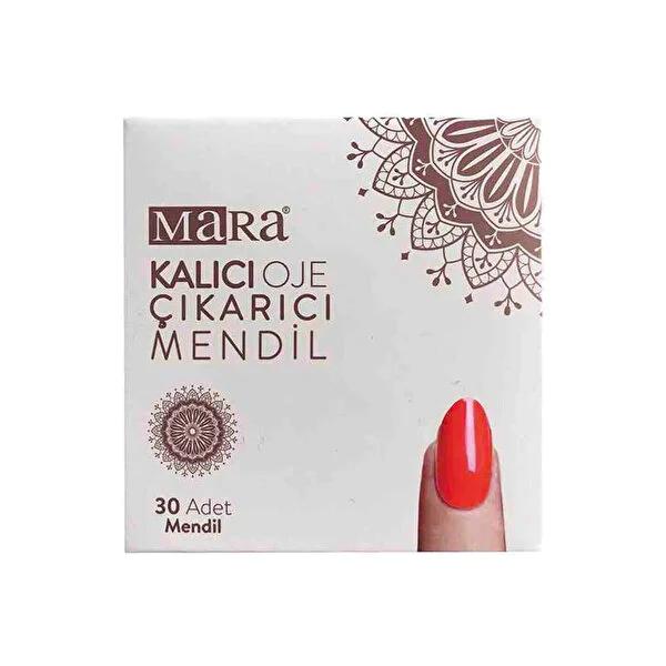 Mara Nail Polish Remover Wipes - 30 Count - Effective Long-Lasting Polish Removal by Beauty Care Bag