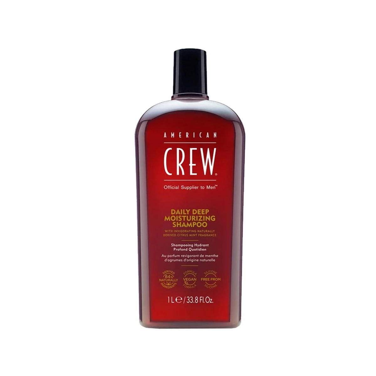American Crew Moisturizing Shampoo - 1000ml Daily Hydrating Hair Care for Dry Damaged Hair, Men & Women by Beauty Care Bag