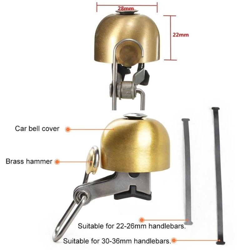 Stainless Bicycle Bell Ring Bike Horn Ordinary Handlebar Bell Horn Crisp Sound Safety Bike Alarm Bell With Mounting Lock Plate Bicycle Bike Bell Classic Bicycle Bell Makes Loud Sound For Road Bike Mountain Bike SportsST90SP660GGRTorqelo.com
