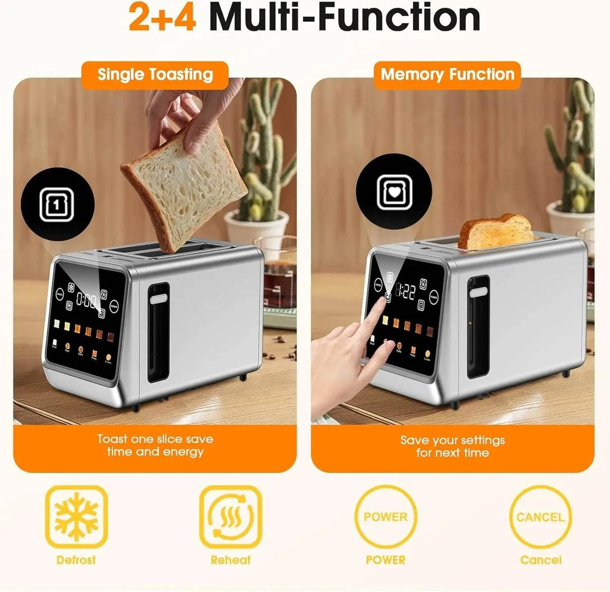 Stainless Steel Smart Digital ToasterToasterTorqelo.com