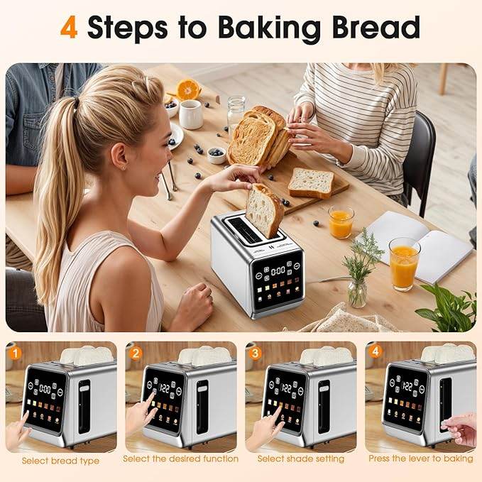 Stainless Steel Smart Digital ToasterToasterTorqelo.com
