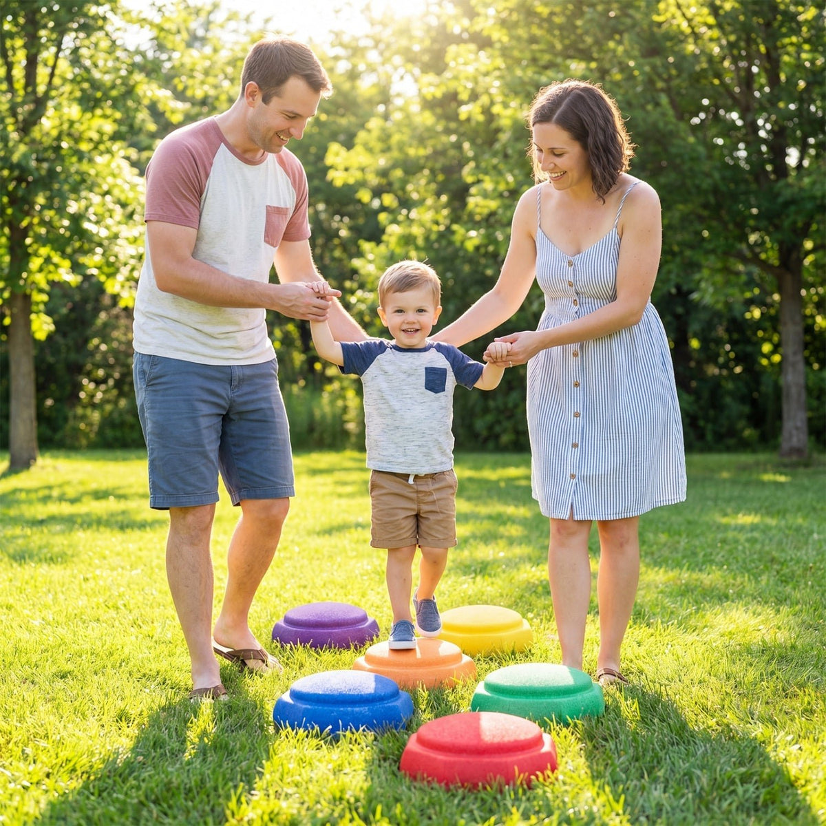 Stepping Stones for Kids 6-Piece Balance Training SetBalance Training ToyTorqelo.com