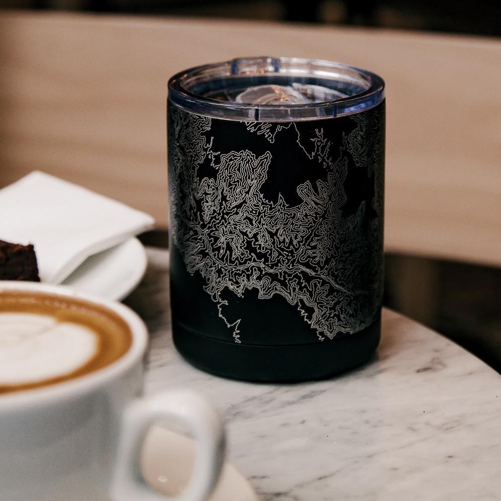 St. Louis - Missouri Map Insulated Cup in Matte Black by Cyan Castor
