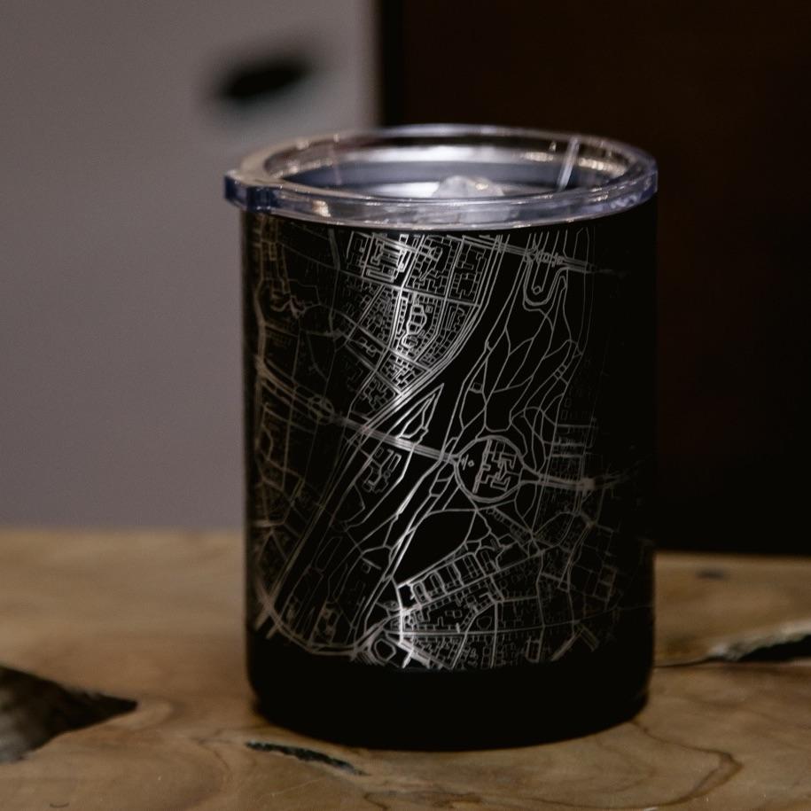 St. Louis - Missouri Map Insulated Cup in Matte Black by Cyan Castor