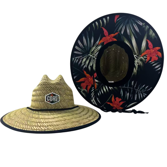 Straw Lifeguard Beach Hats for Adults - Kauai by COR Surf
