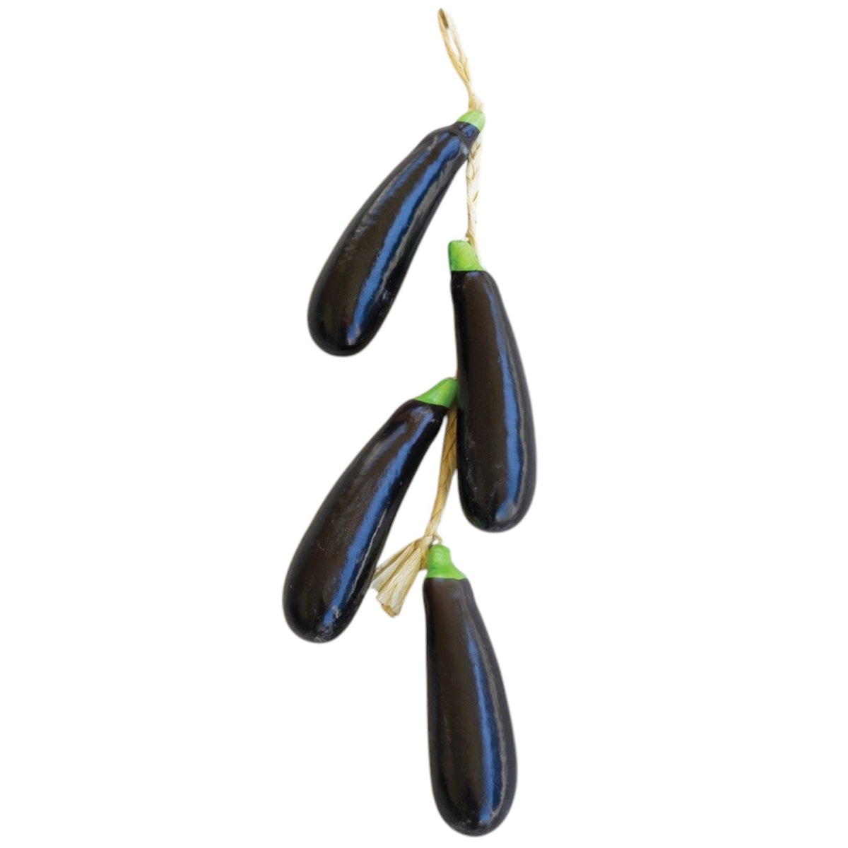 String of Artificial Eggplants by Rust & Cinder