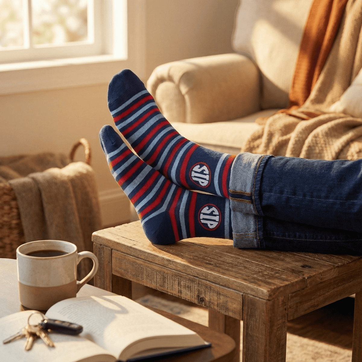 Stripe Sip Dress SocksTeam ColorwaysTorqelo.com