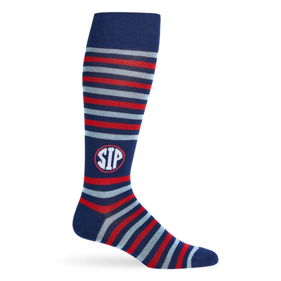 Stripe Sip Dress SocksTeam ColorwaysTorqelo.com