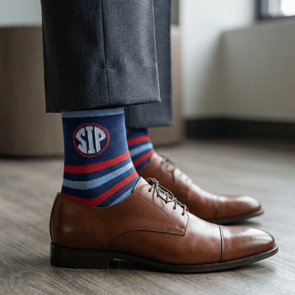 Stripe Sip Dress SocksTeam ColorwaysTorqelo.com