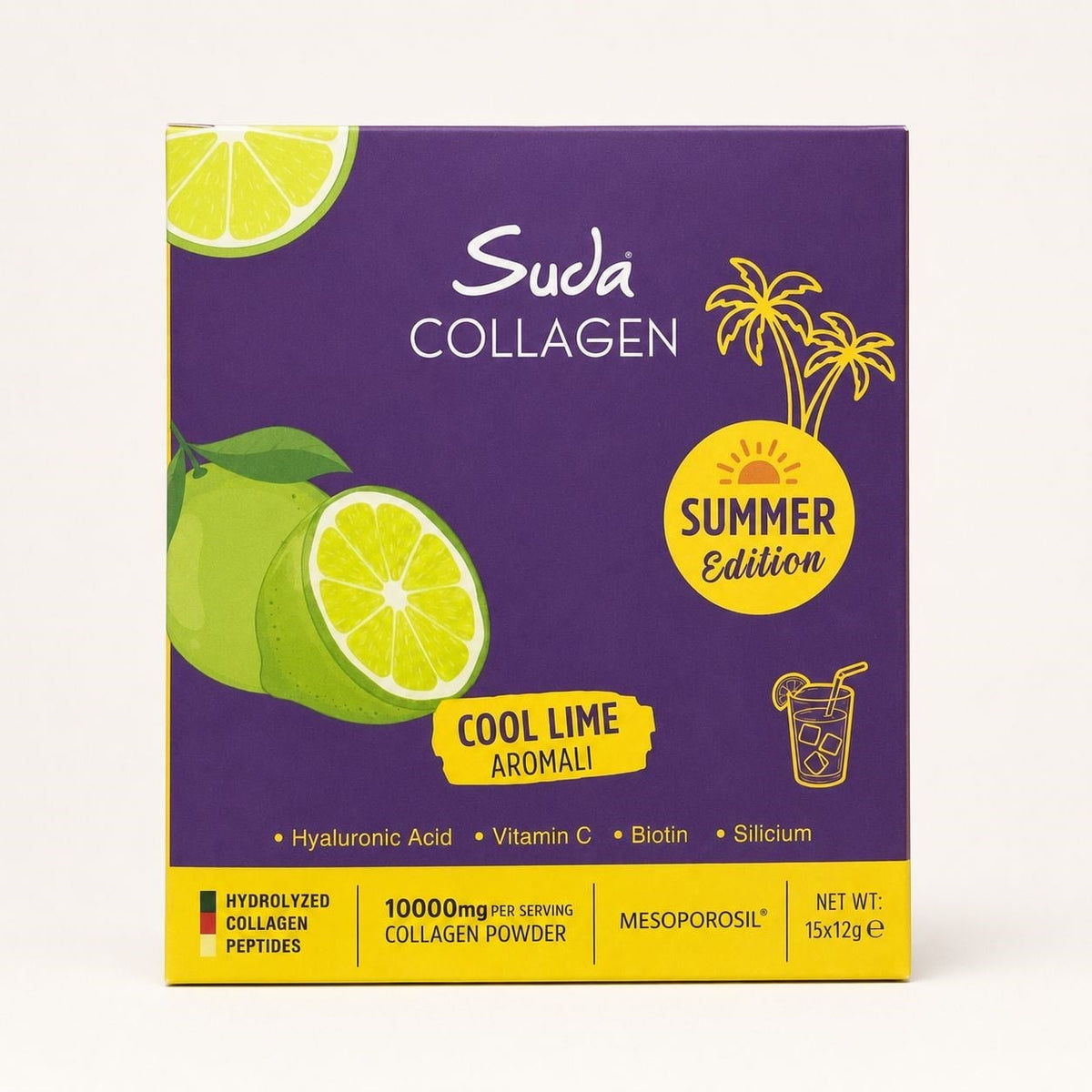 Suda Collagen Cool Lime Flavor Supplement 15x12g by Beauty Care Bag
