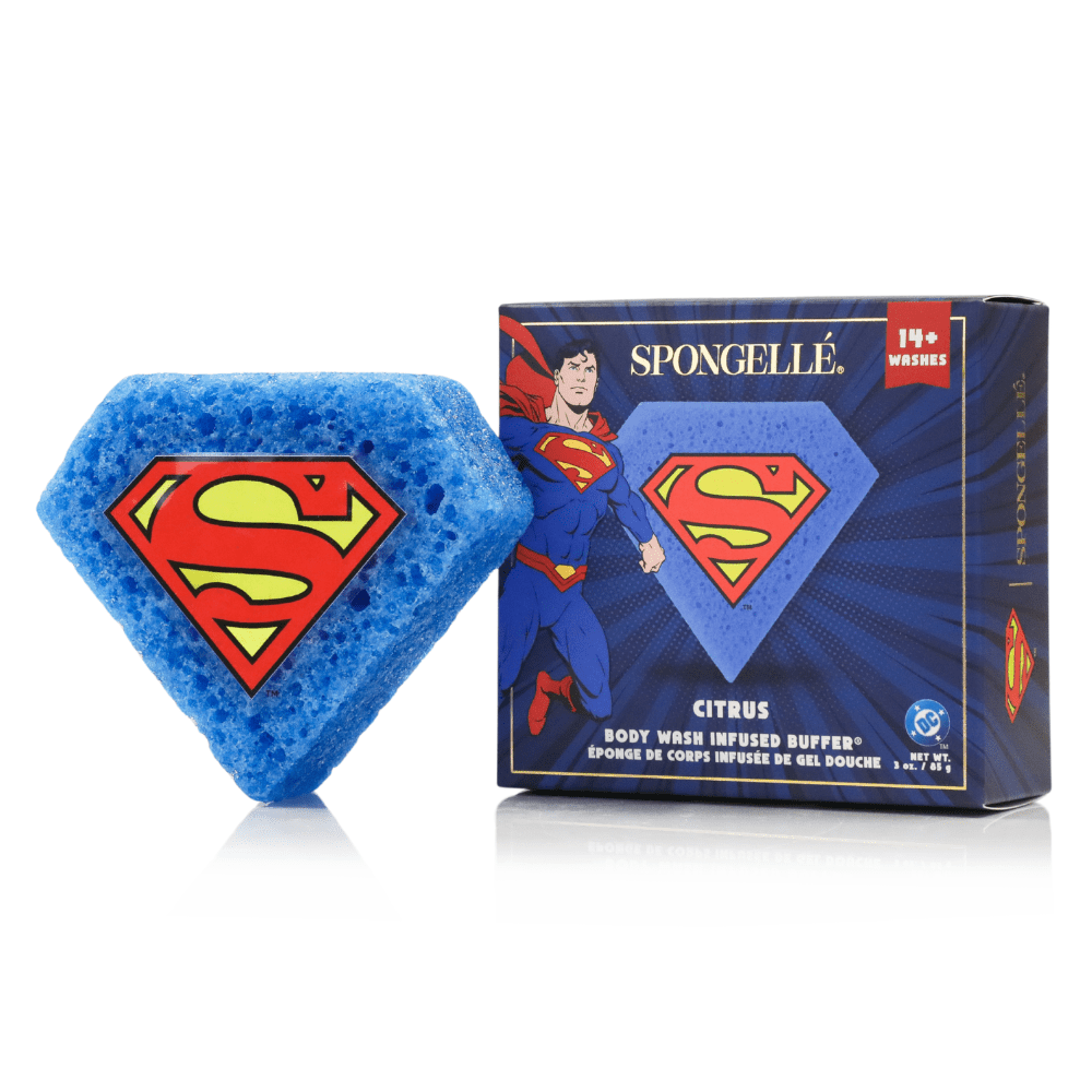 Superman™ Citrus Body Buffer | DC SuperheroBody Wash Infused BufferTorqelo.com
