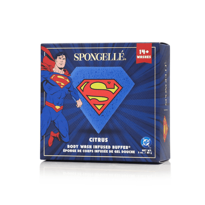 Superman™ Citrus Body Buffer | DC SuperheroBody Wash Infused BufferTorqelo.com