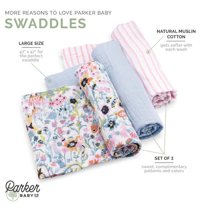 Blossom Swaddle Set by Parker Baby Co.