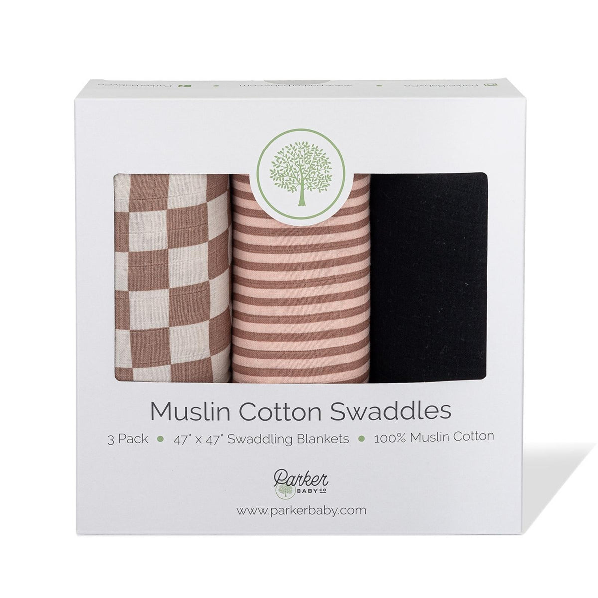 Rosewood Swaddle Set by Parker Baby Co.