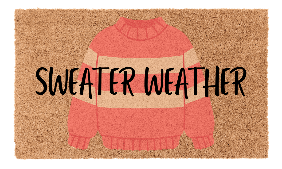 Sweater Weather Coir MatTorqelo.com