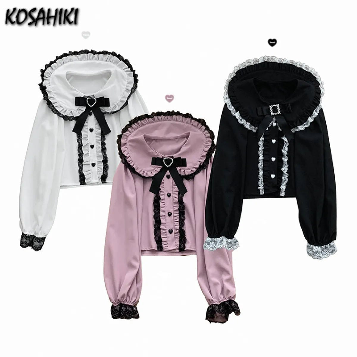 Sweet Harajuku Lace Ruffle BlouseShirts & BlousesTorqelo.com
