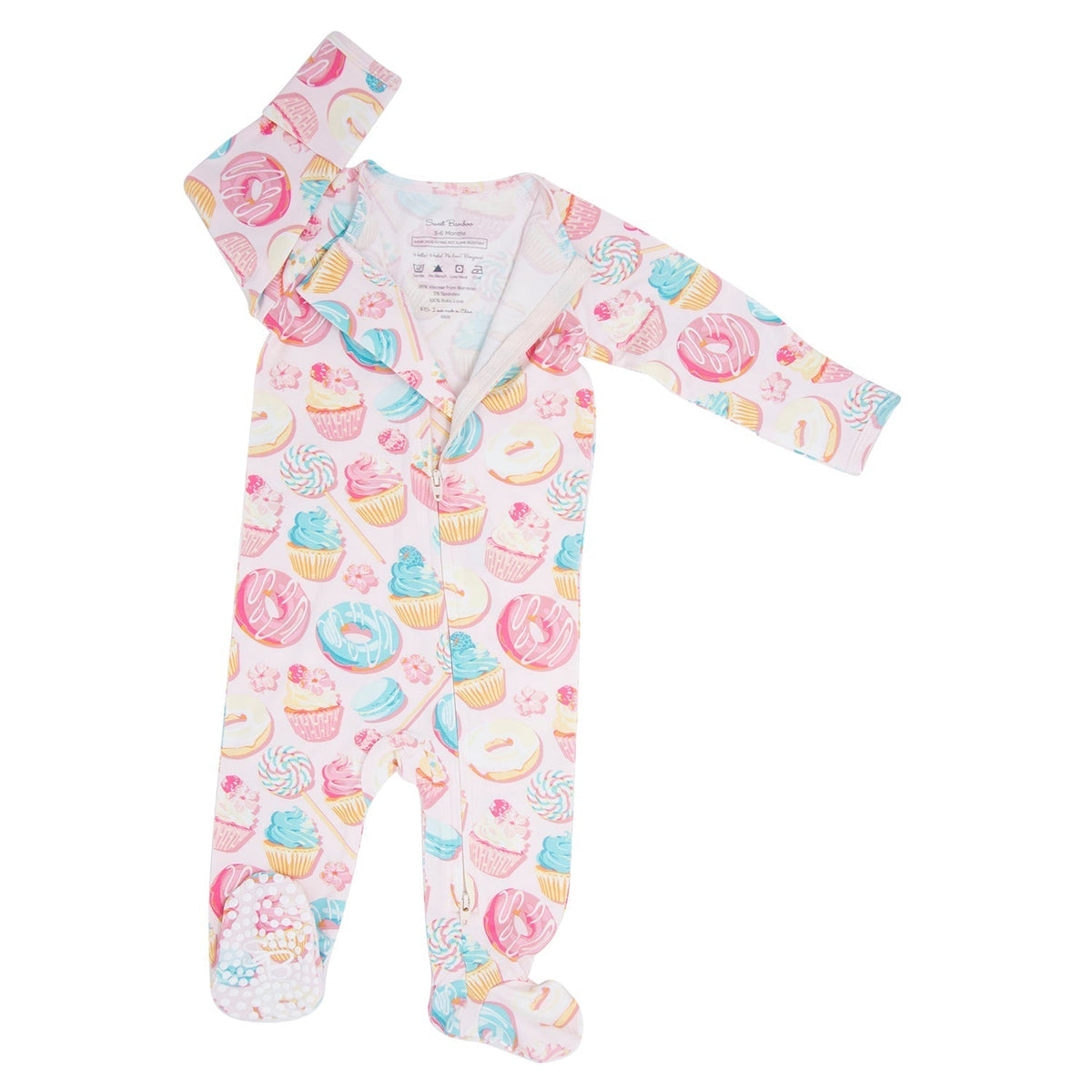 Sweet Tooth Zipper Footie by Sweet Bamboo