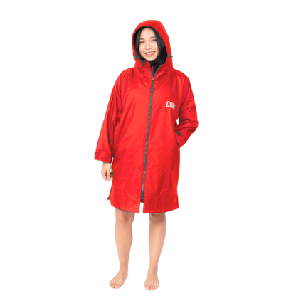 Waterproof Swim Parka (Red) by COR Surf