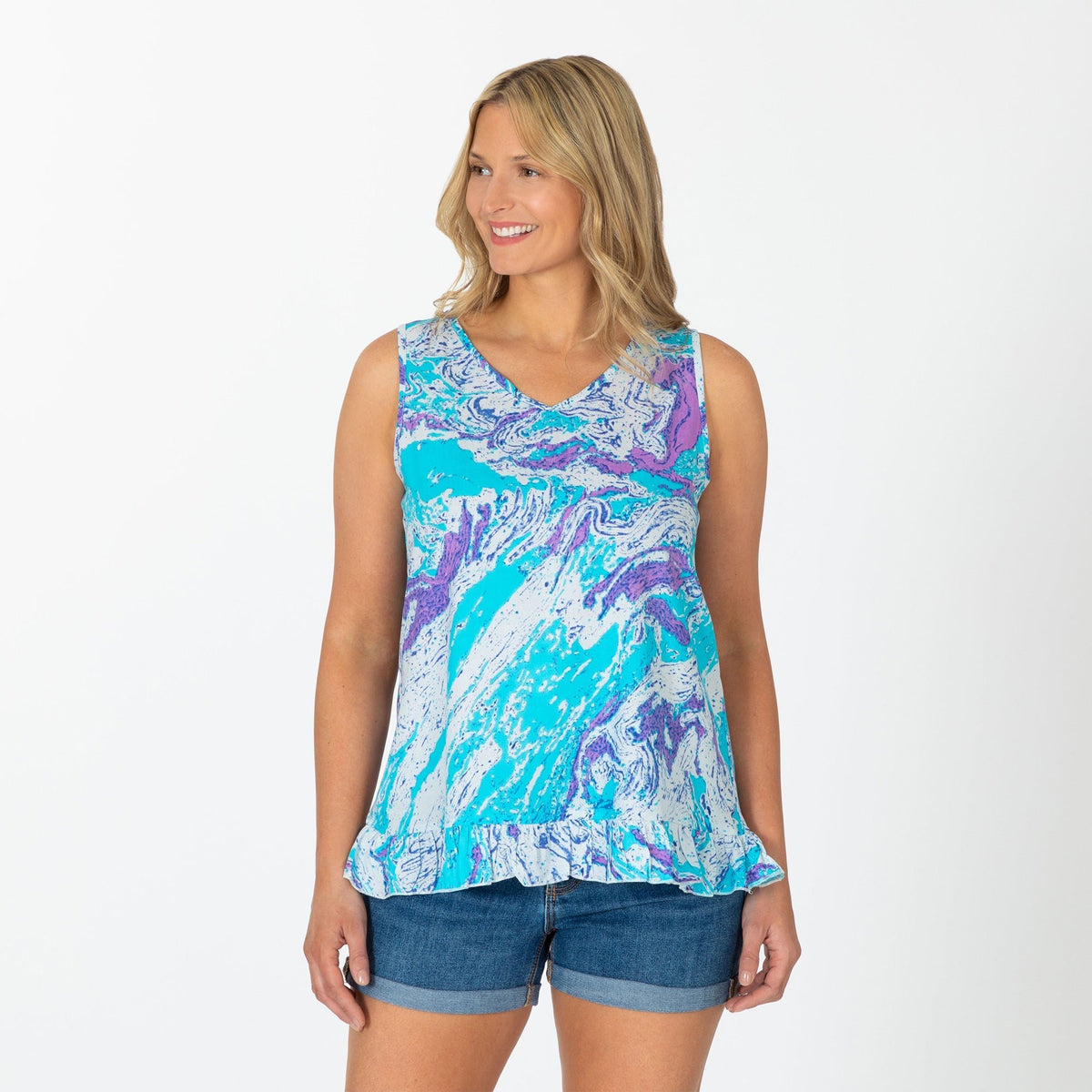 Swirl Dye Ruffle SeparatesDresses & SkirtsTorqelo.com