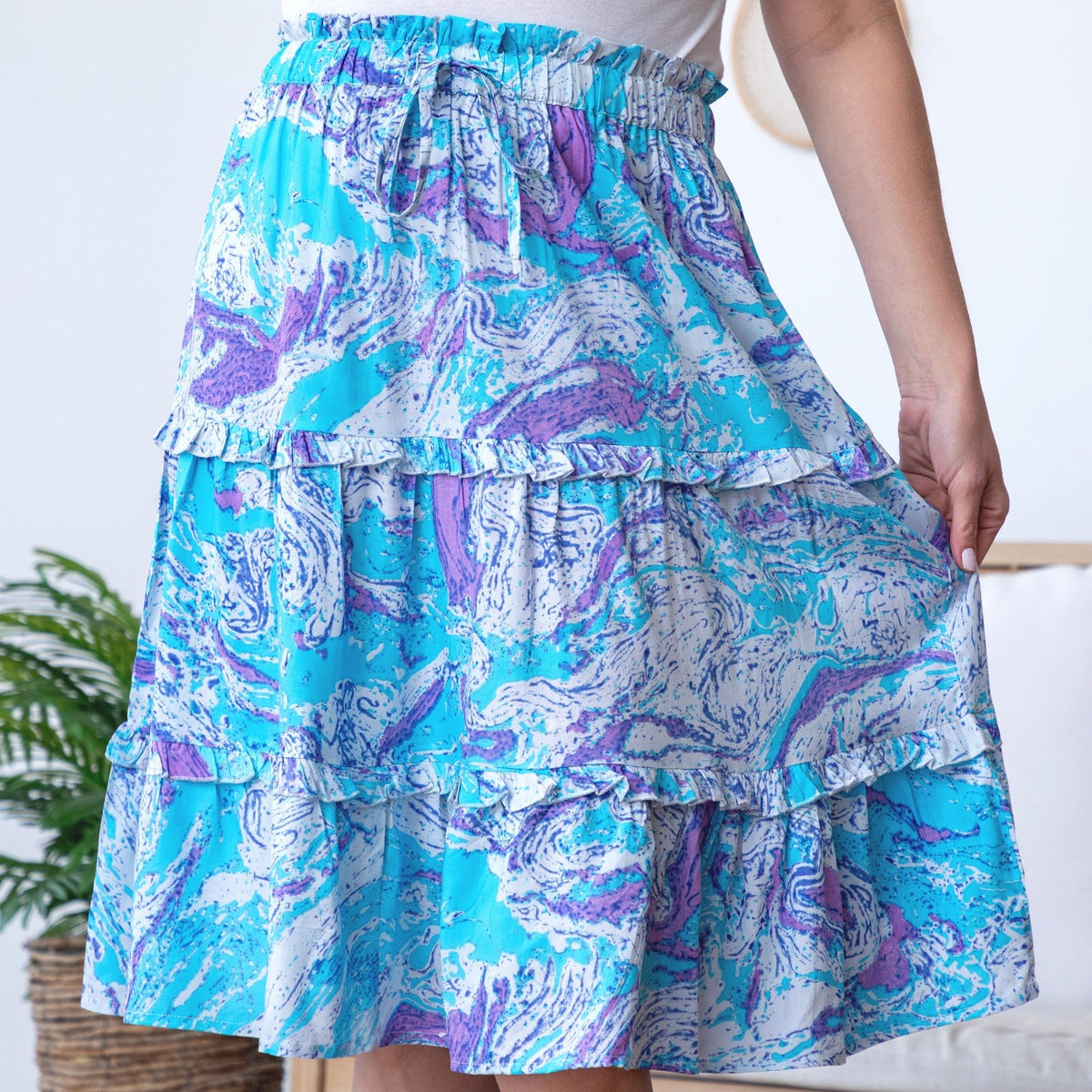 Swirl Dye Ruffle SeparatesDresses & SkirtsTorqelo.com