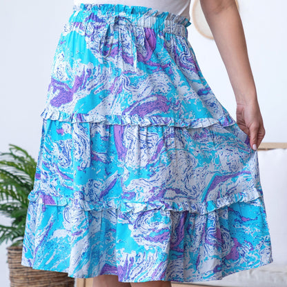 Swirl Dye Ruffle SeparatesDresses & SkirtsTorqelo.com