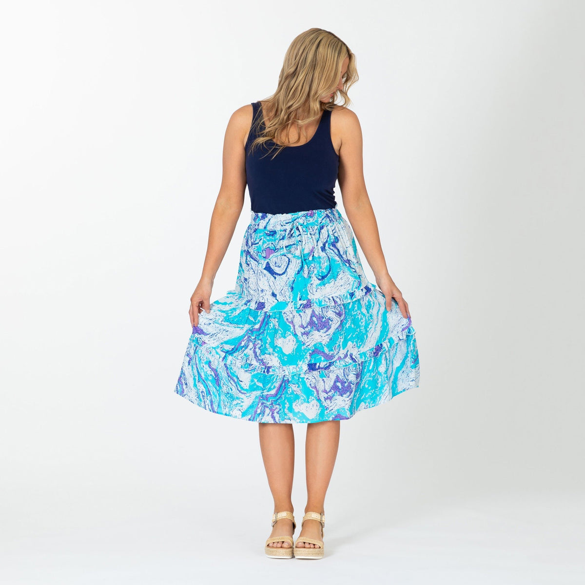 Swirl Dye Ruffle SeparatesDresses & SkirtsTorqelo.com