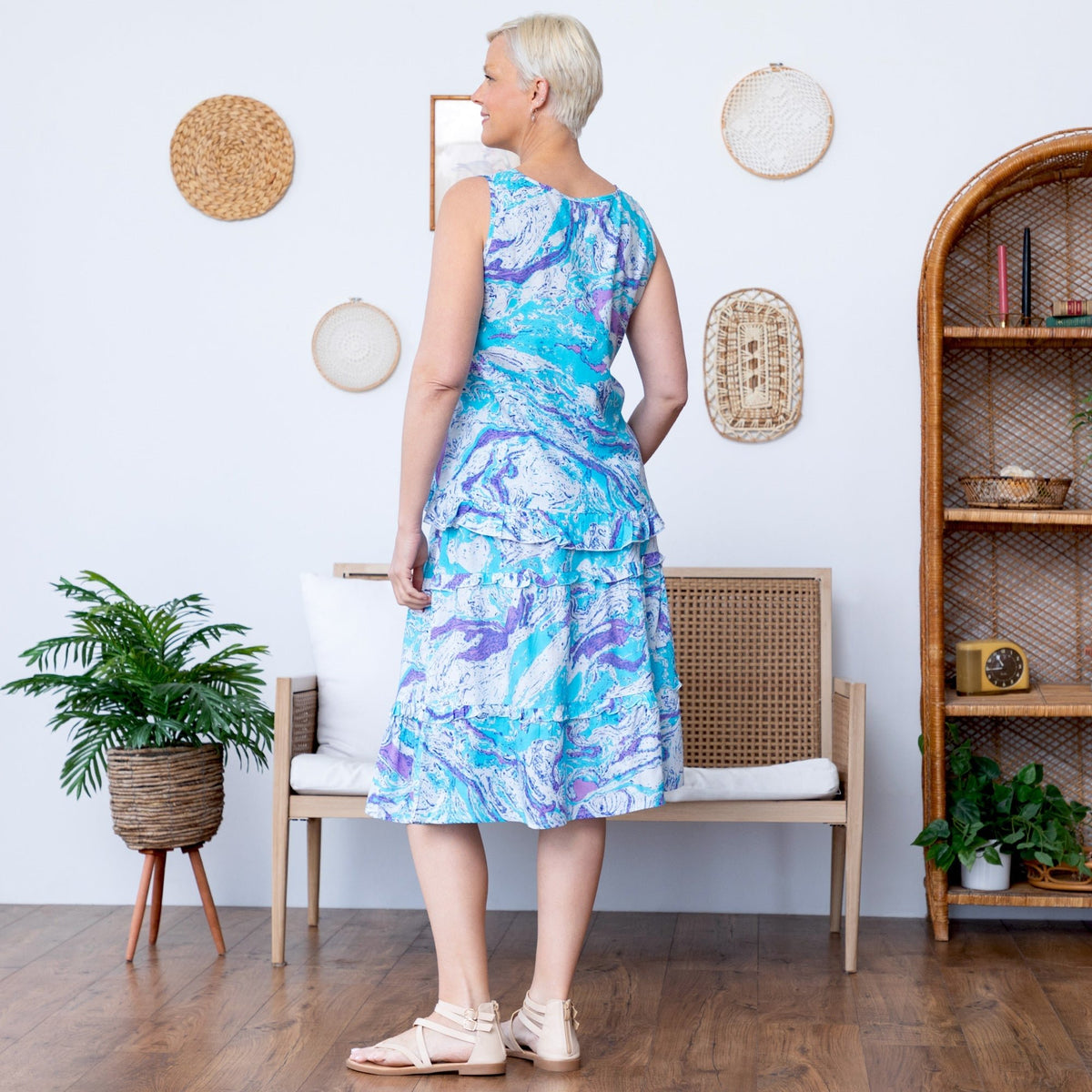 Swirl Dye Ruffle SeparatesDresses & SkirtsTorqelo.com