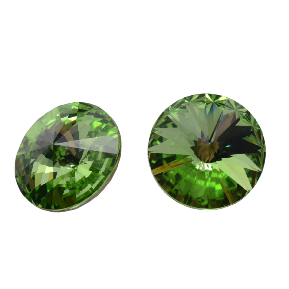 Swarovski Crystal 1122 14mm Rivoli Round Stone - Peridot by Continental Bead Suppliers