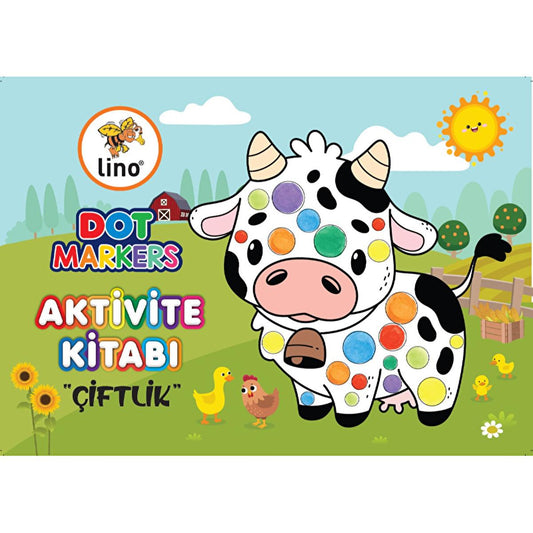 Lino Dot Markers Farm Coloring Book: Enhance Fine Motor Skills with Fun Dot Marker Art for Preschool & Kids. by Beauty Care Bag