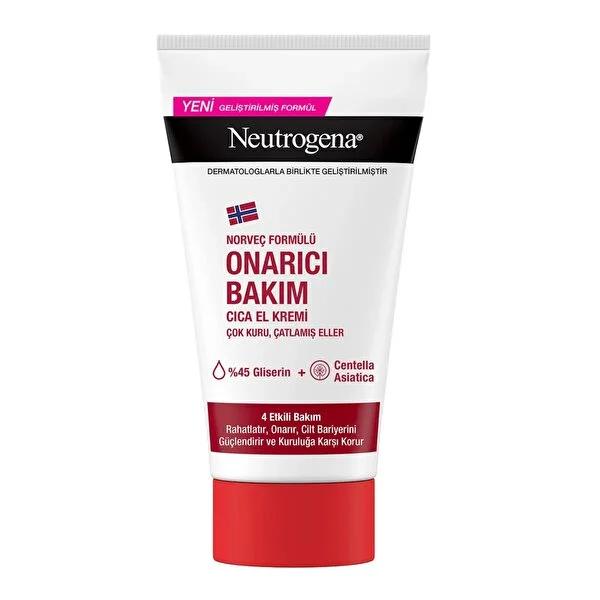 Neutrogena Cica Repair Hand Cream - Deeply Moisturizing for Dry, Cracked Hands | Norwegian Formula with Centella Asiatica, Fast Absorbing, 50ml by Beauty Care Bag