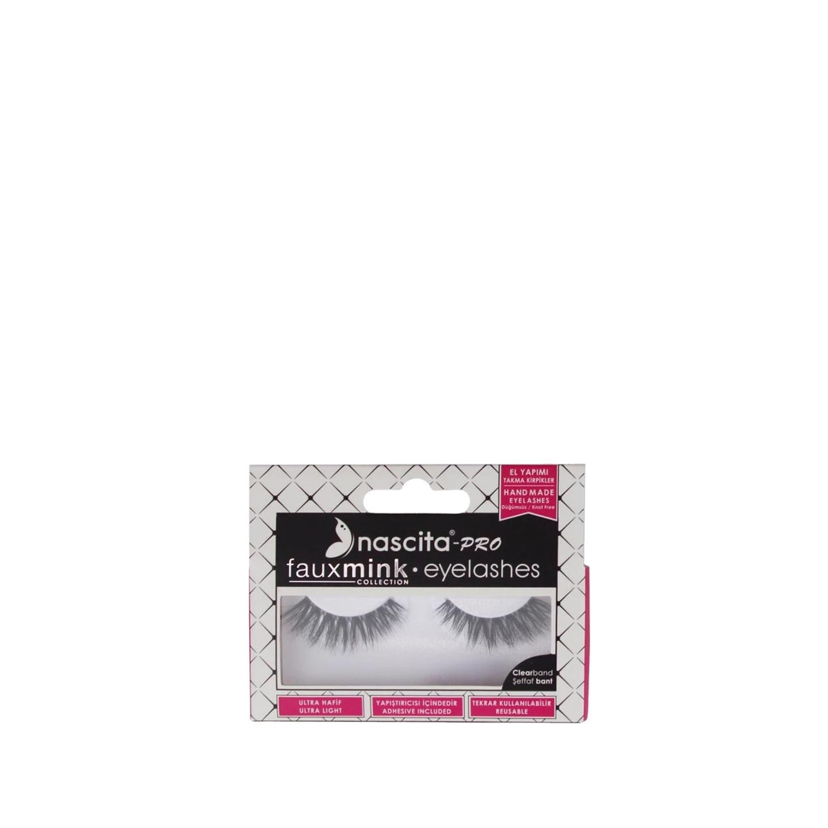 Nascita Pro Fauxmink False Eyelashes - Reusable, Natural Look, Easy Application by Beauty Care Bag