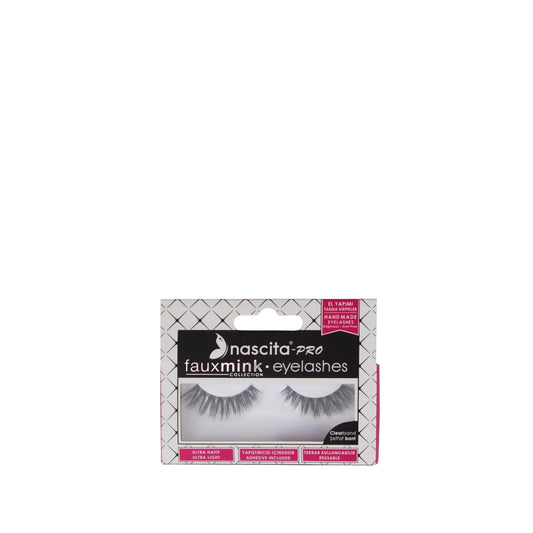 Nascita Pro Fauxmink False Eyelashes - Reusable, Natural Look, Easy Application by Beauty Care Bag