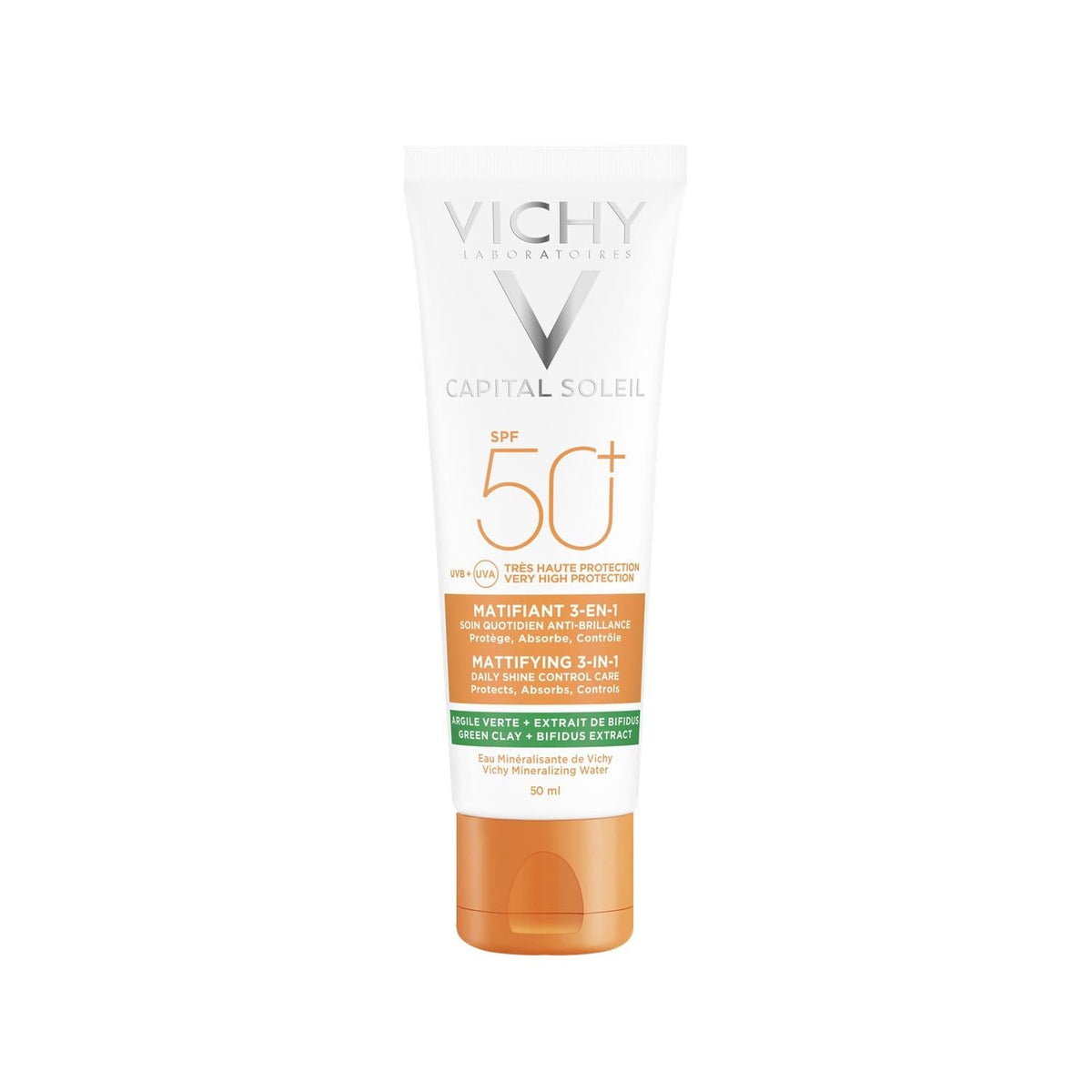 Vichy Capital Soleil SPF 50 mattifying face sunscreen, 1.69 fl oz